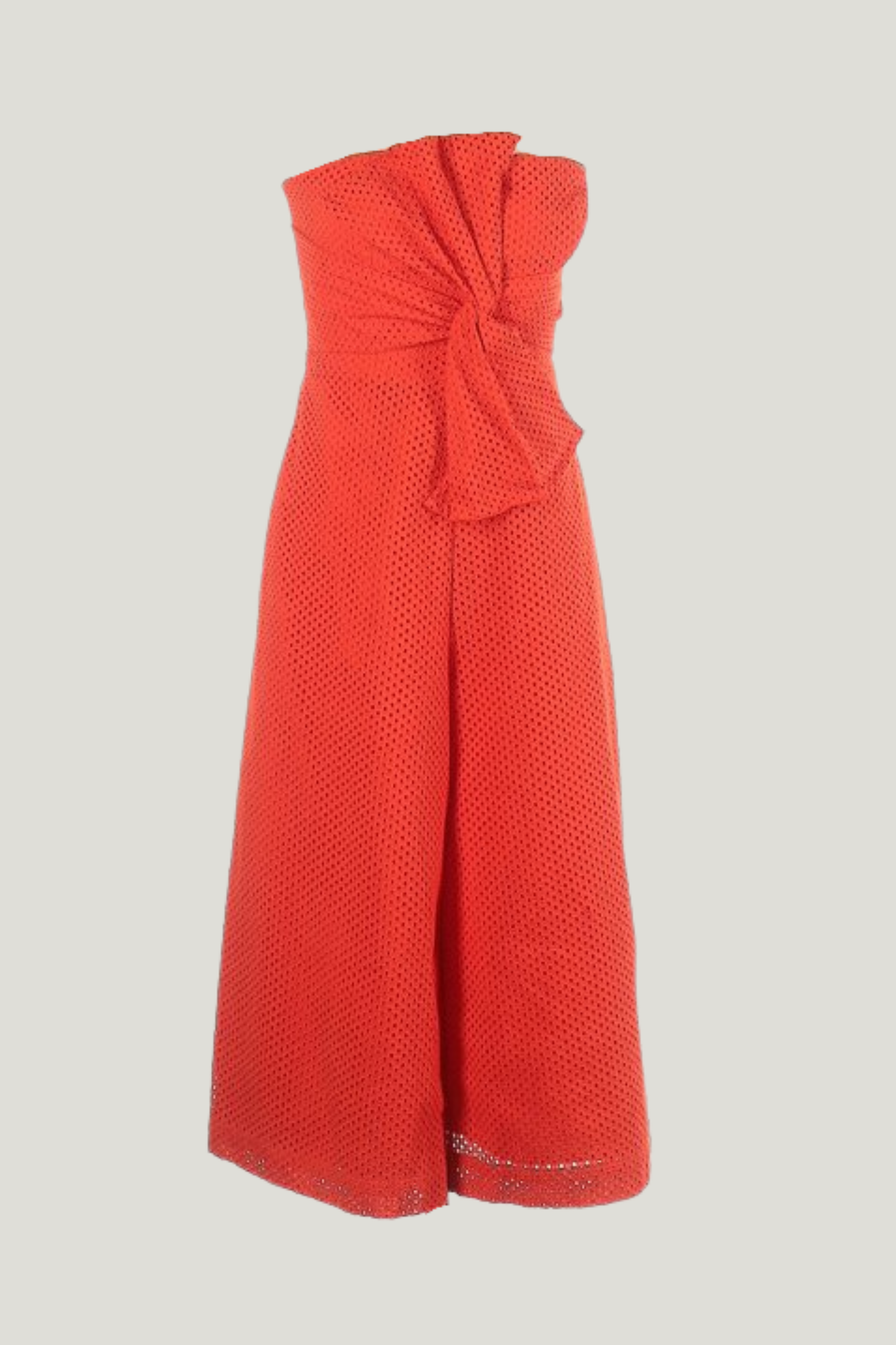 Anthropologie Tie-Front Eyelet Jumpsuit
