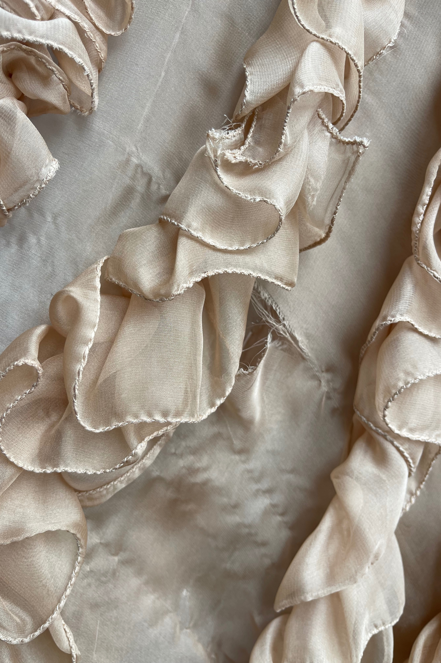 Claudia Arce Silk Sequins and Embroidery Dress