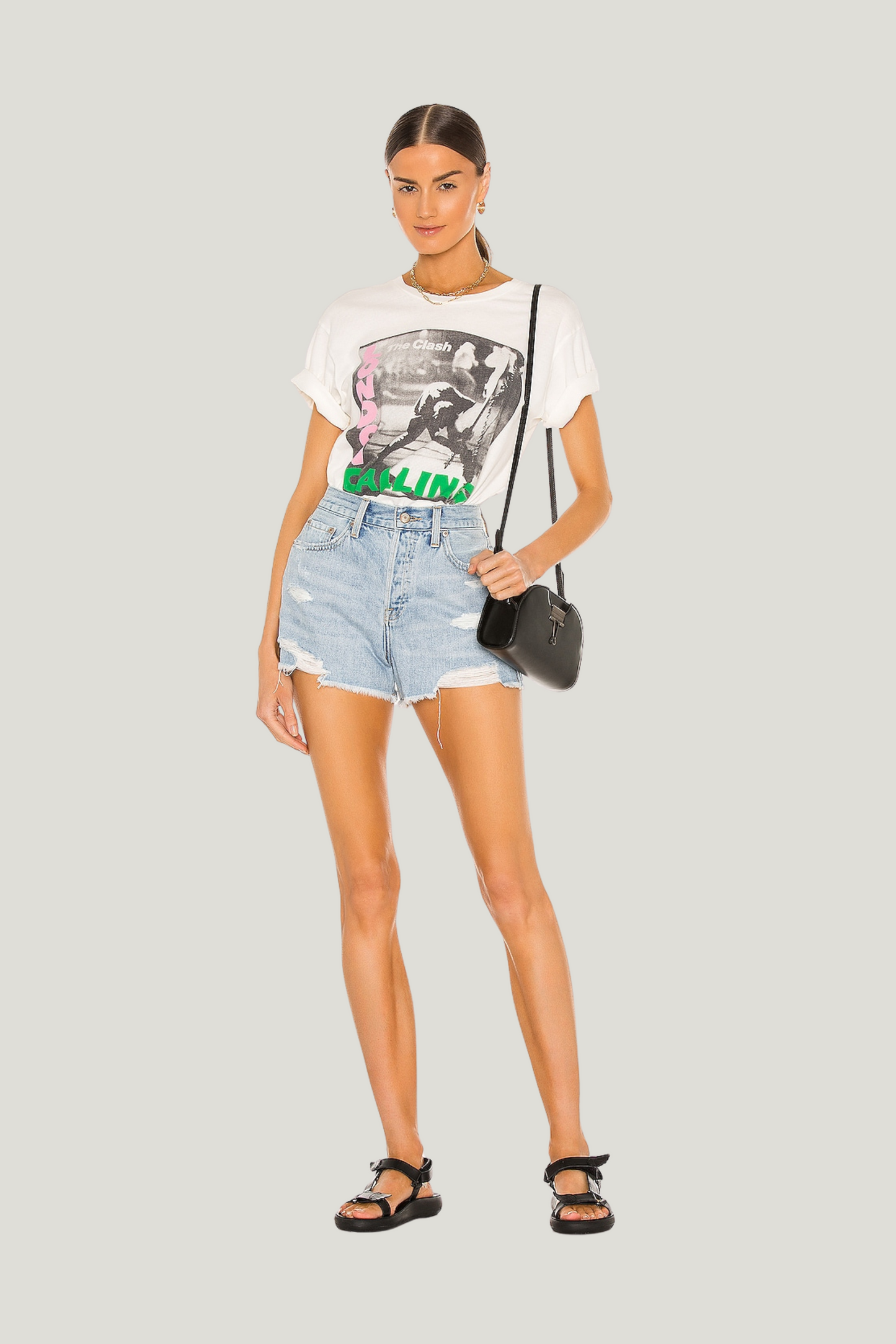 Pistola Nova High Rise Relaxed Cut Of Shorts