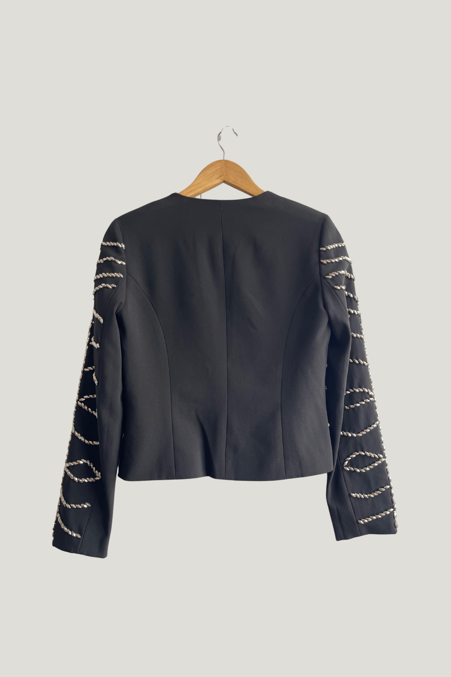 Endless Rose Embroidery Black Blazer