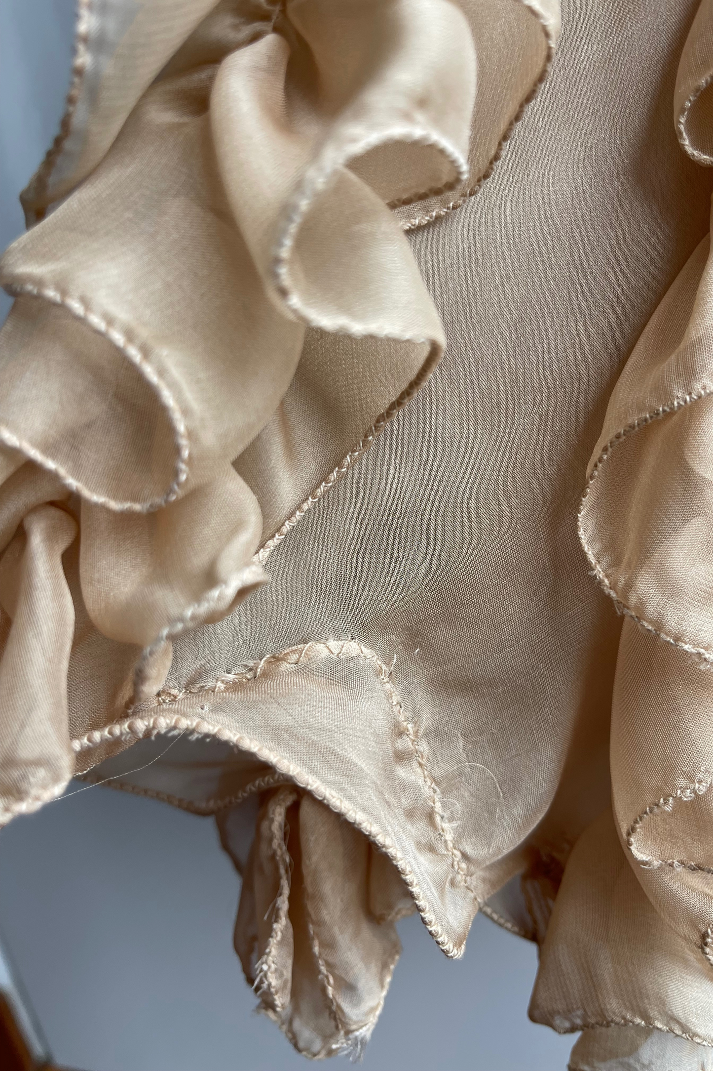 Claudia Arce Silk Sequins and Embroidery Dress