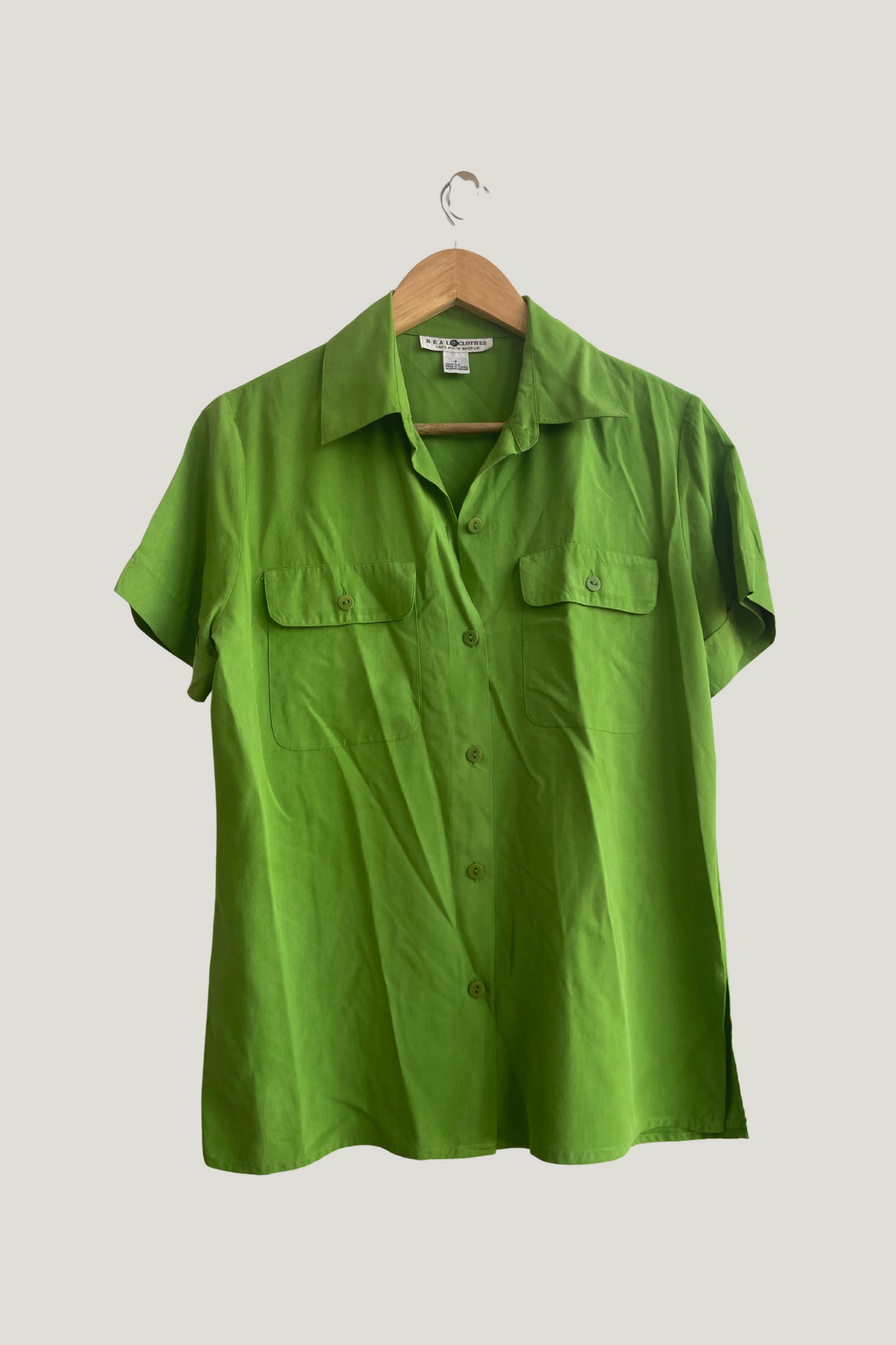 Saks Fifth Avenue Green Blouse