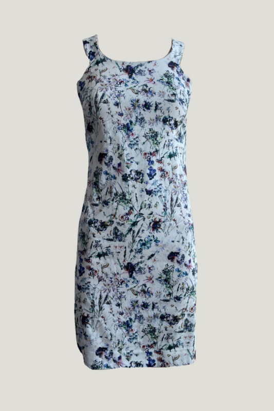 Menta & Chocolate Floral Mini Dress