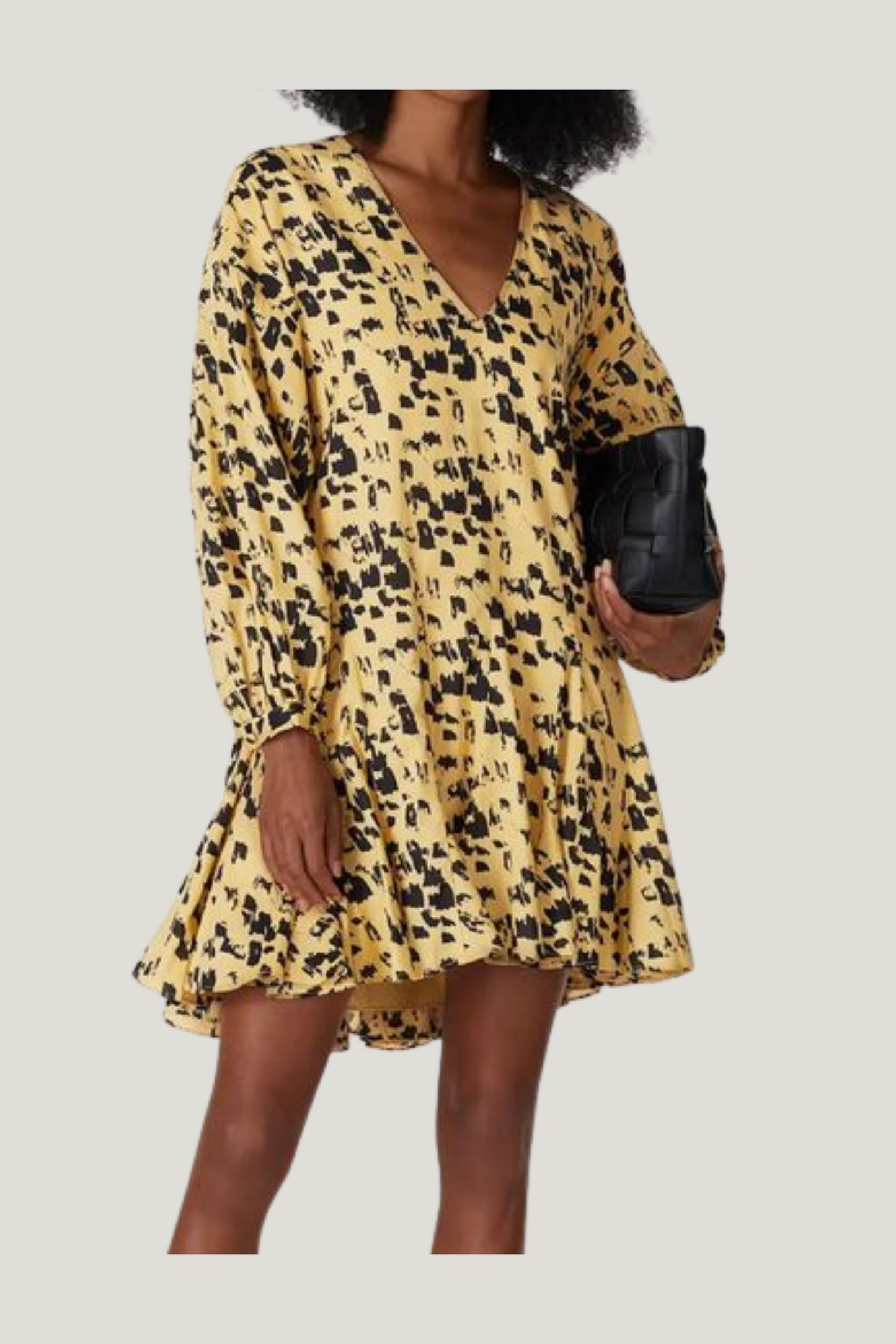 Anine Bing Yellow Mini Dress