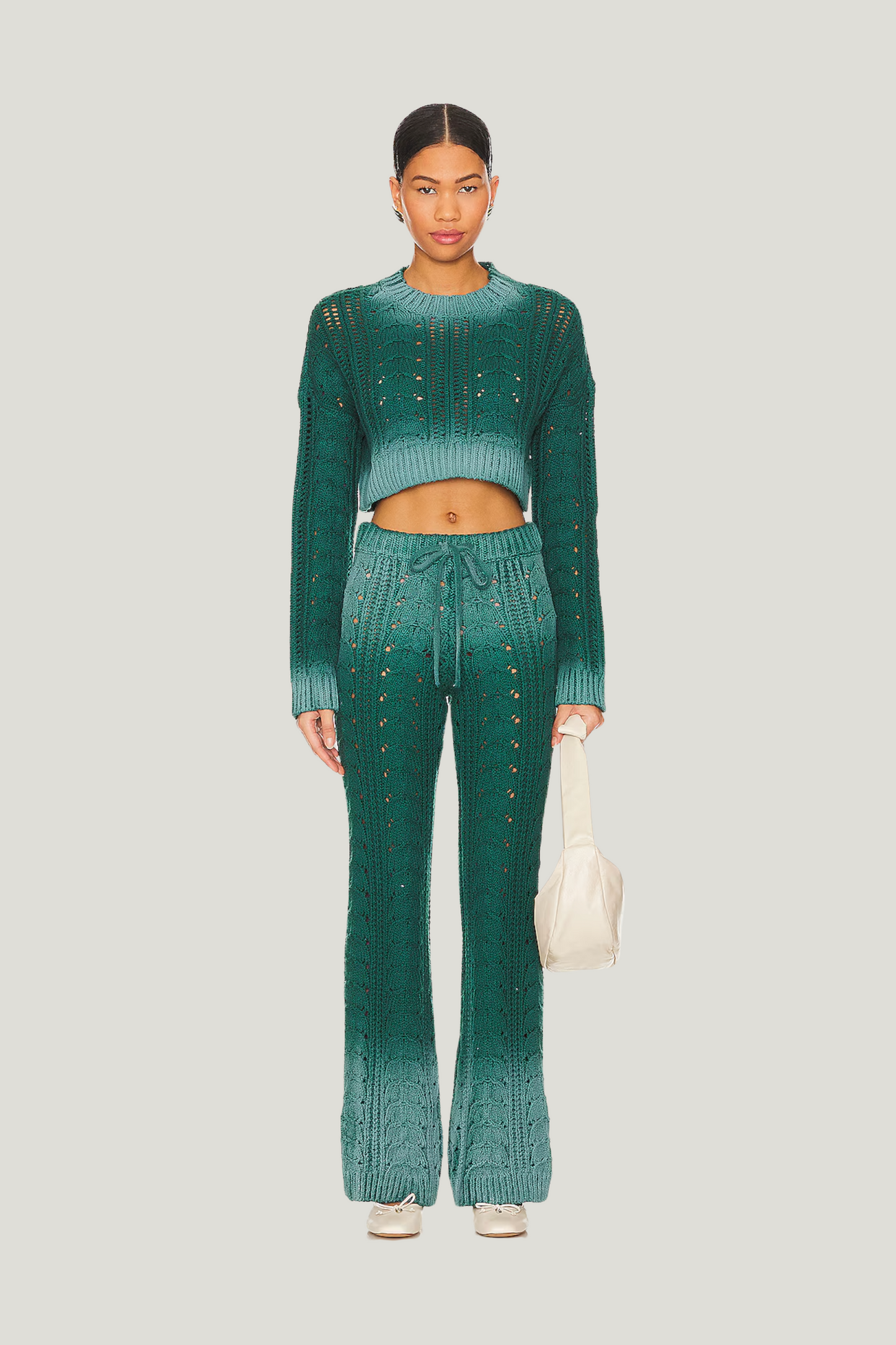 Lovers and Friends Jelissa Ombre Sweater and Pant in Green Ombre Set