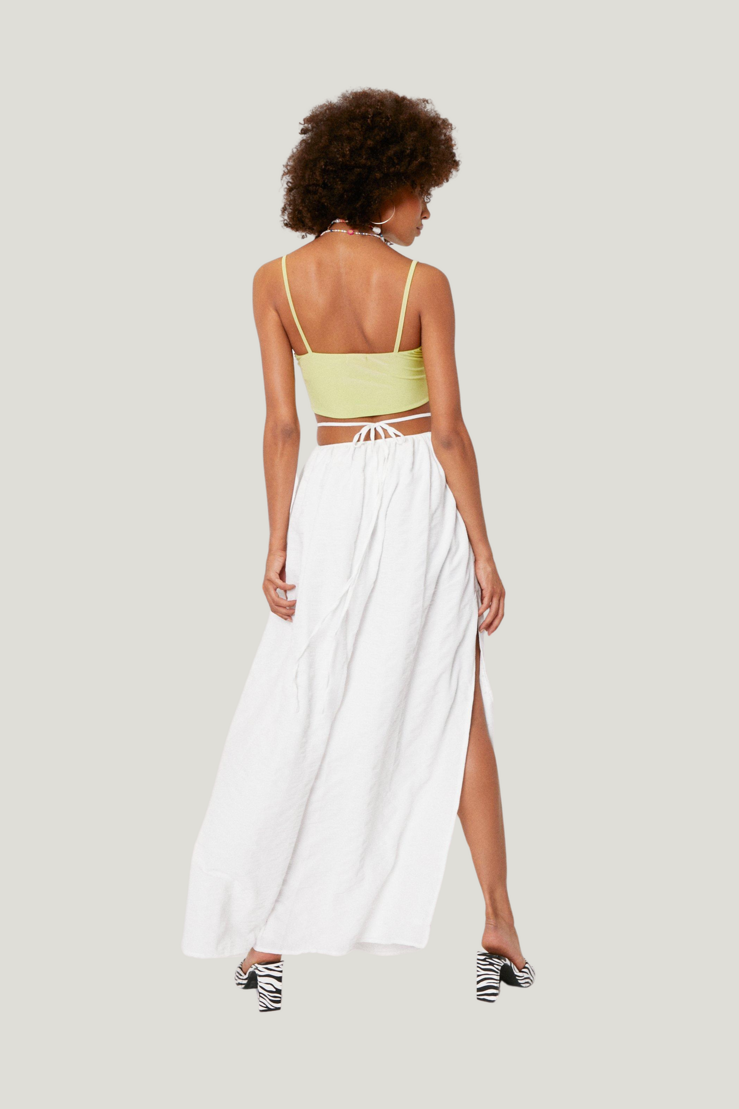 Nasty Gal Strappy Slit Maxi Skirt