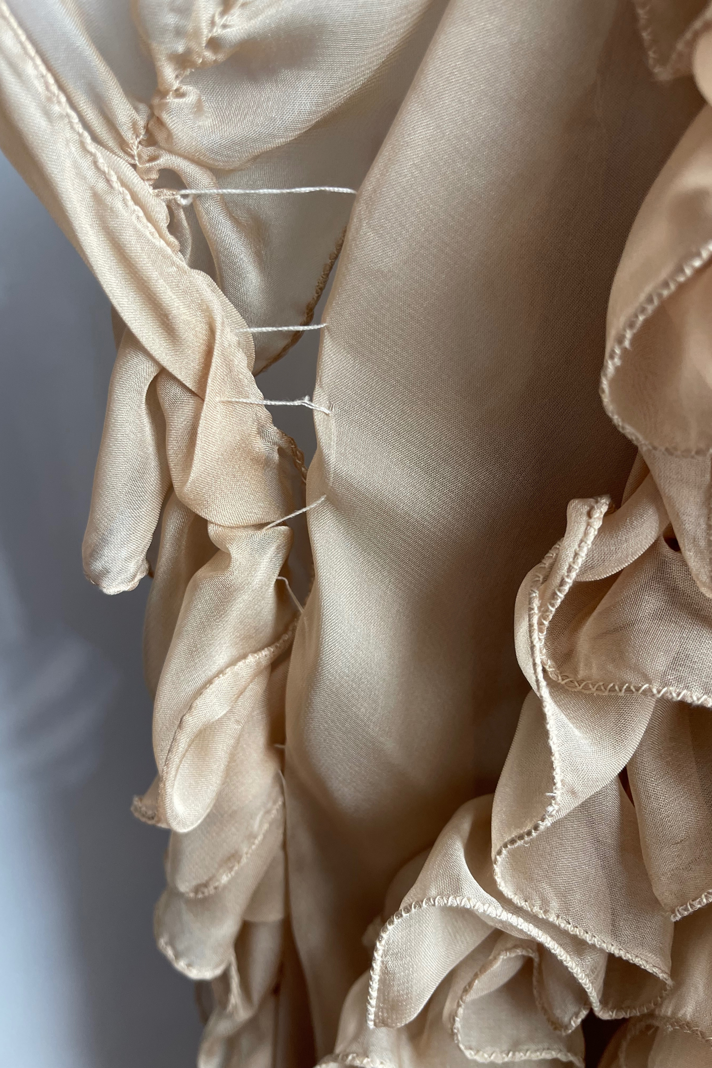 Claudia Arce Silk Sequins and Embroidery Dress