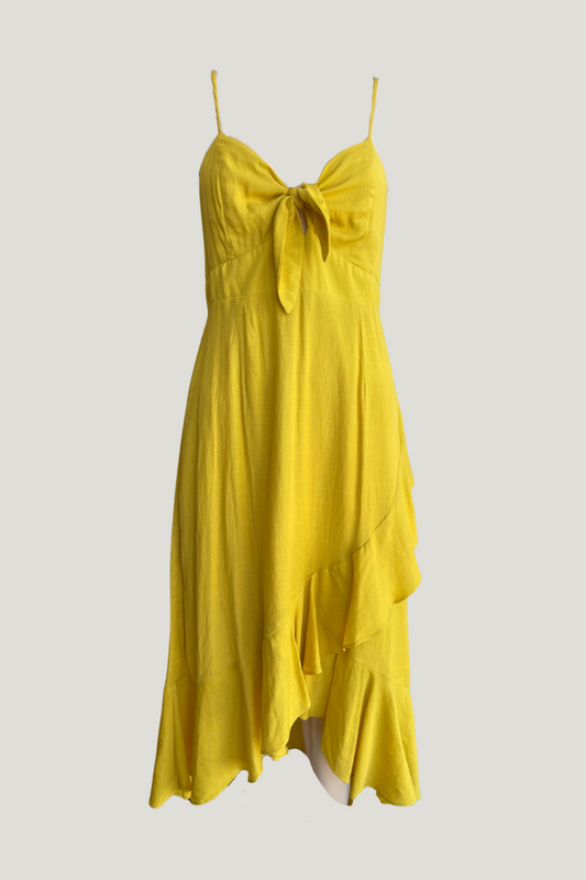 Forever 21 Yellow Midi Dress