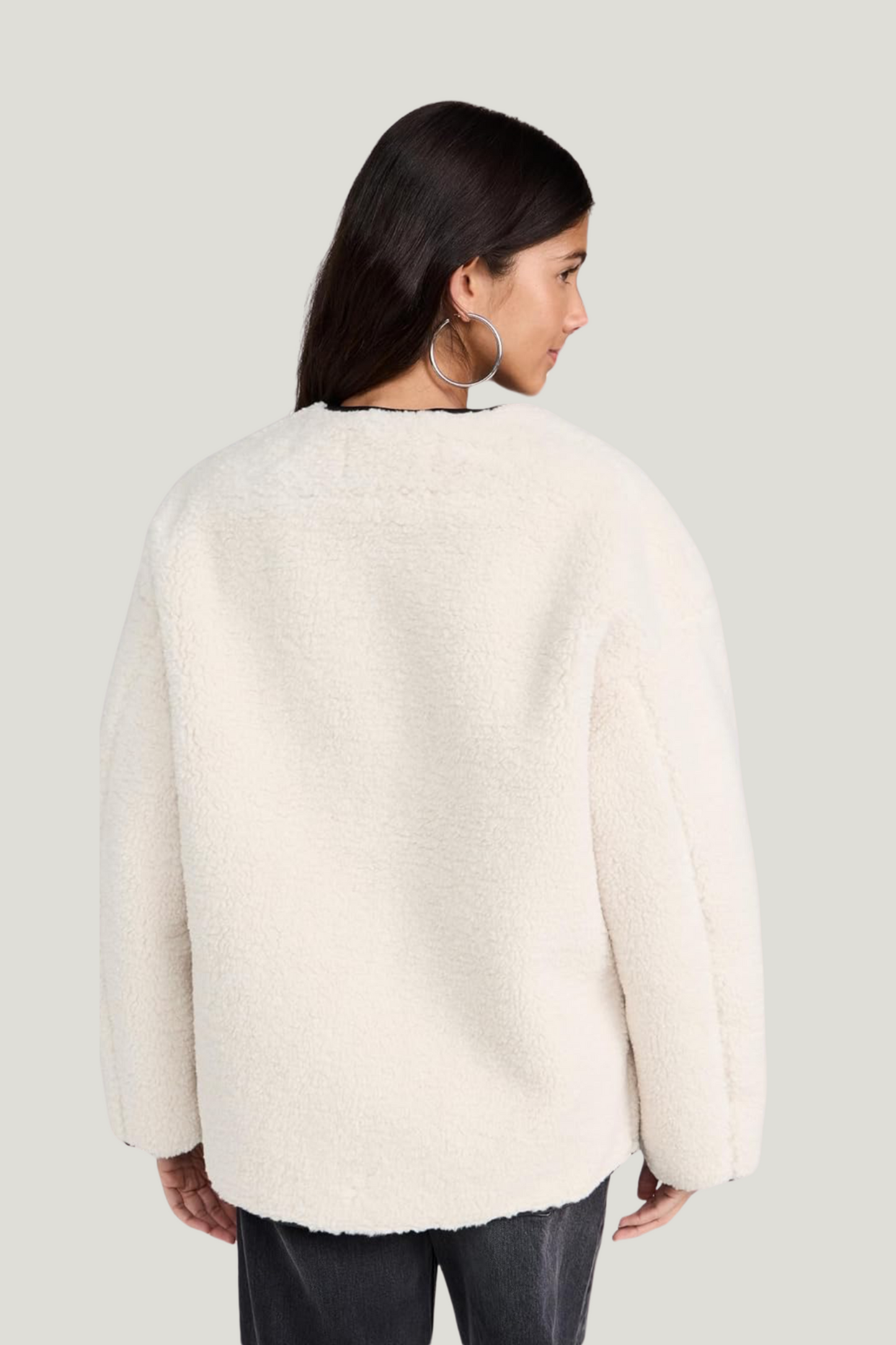 4th & Reckless Cream Faux Shearling Jacket