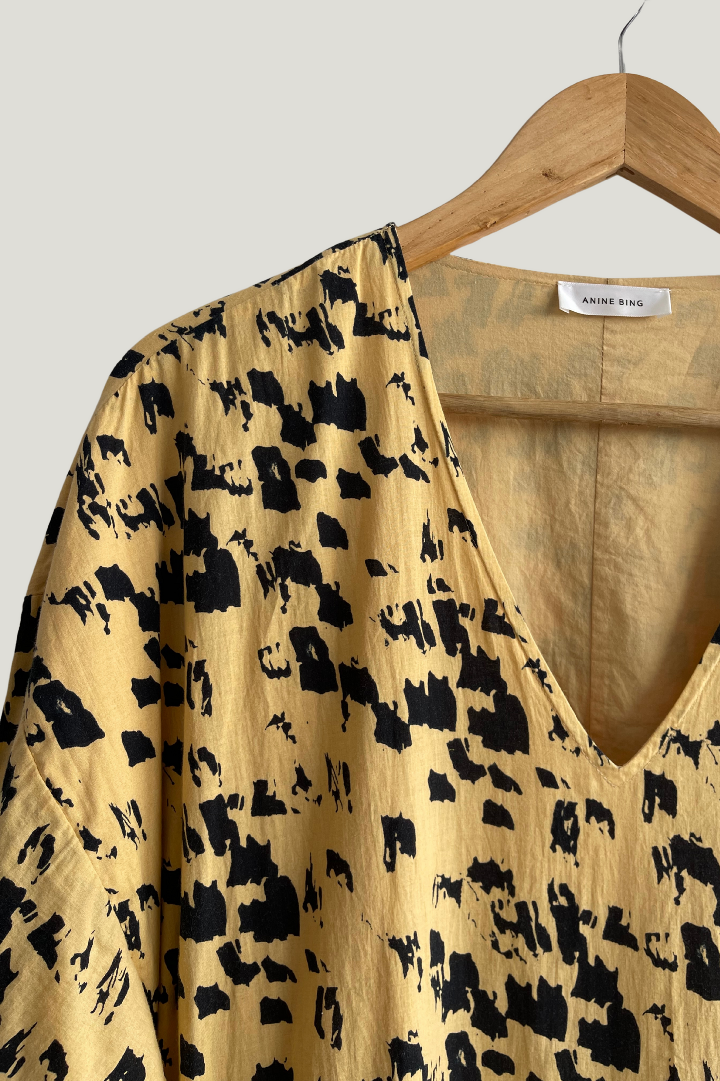 Anine Bing Yellow Mini Dress