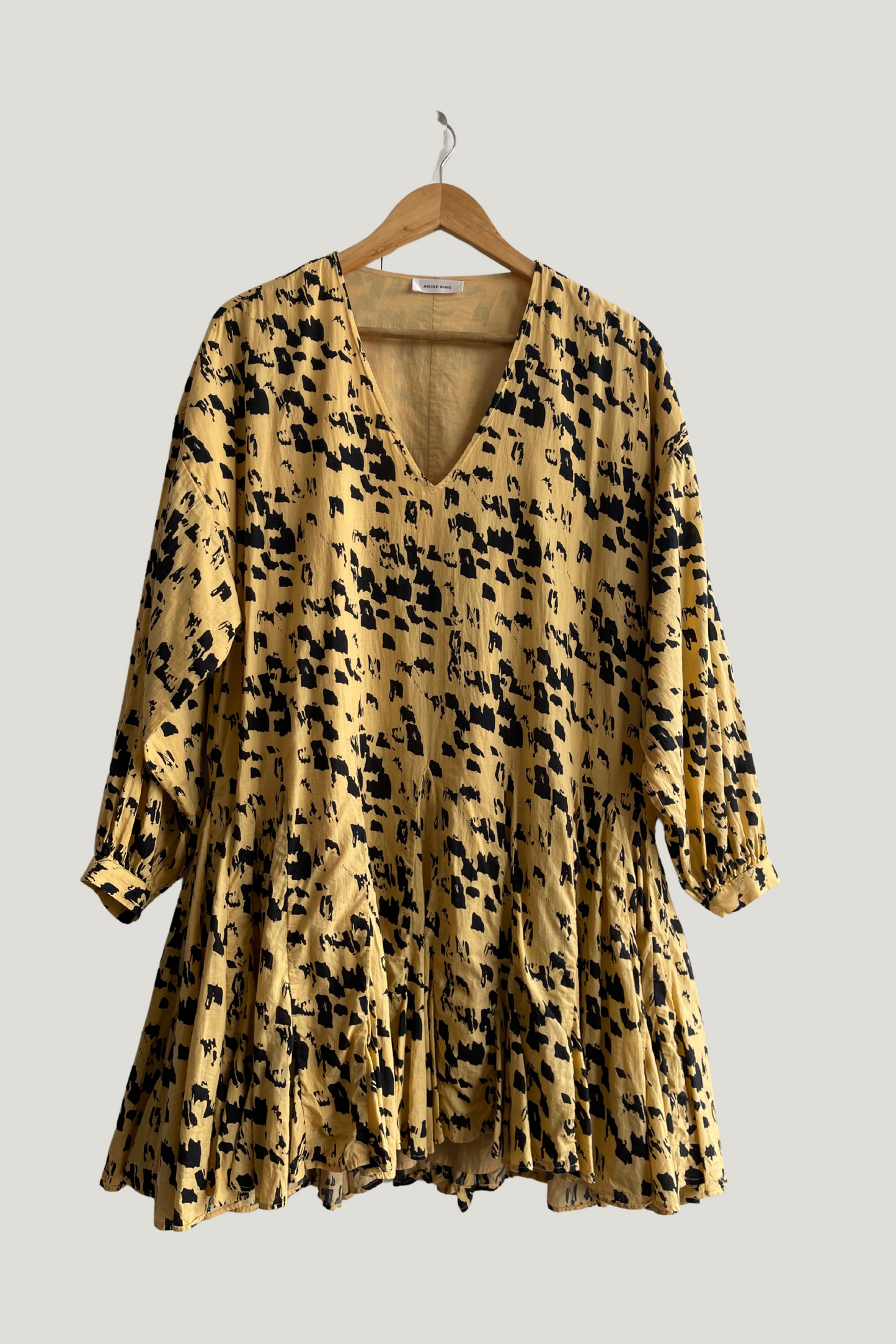 Anine Bing Yellow Mini Dress