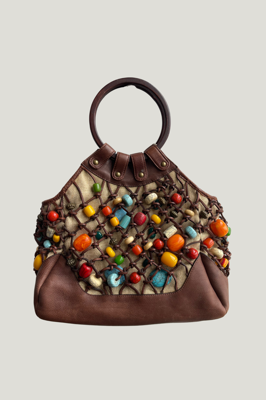 Cole Haan Cartera con piedras decorativas