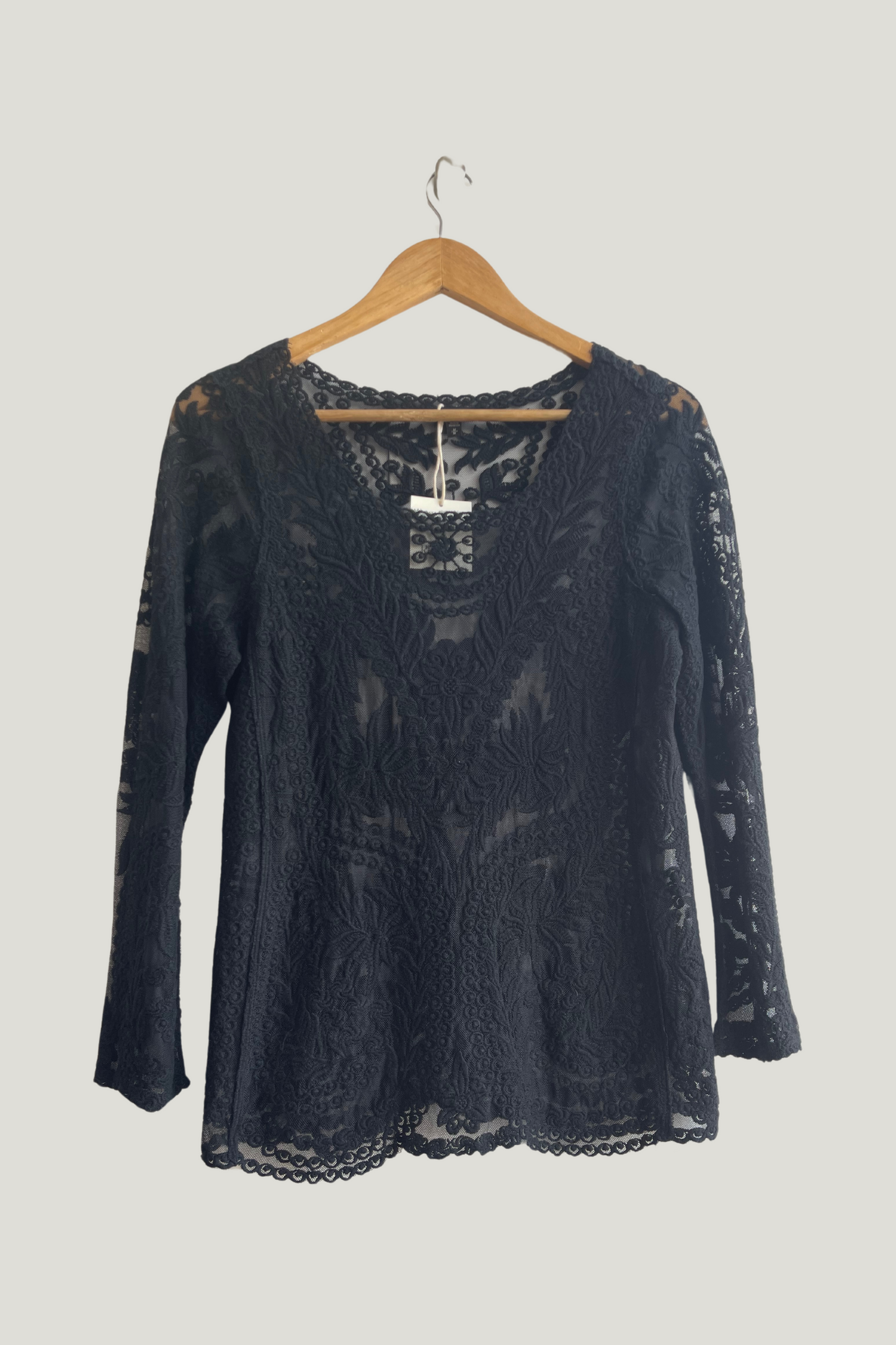 Express Black Lace Top