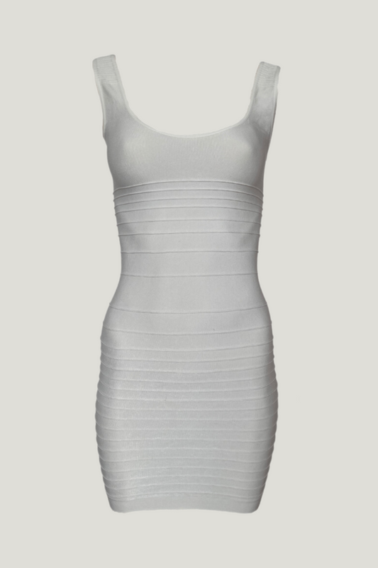 Bebe Stretch White Mini Dress